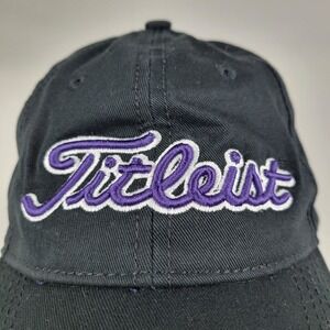 Titleist FJ Pro V1 Dad‎ Strapback Hat Youth Size Black Purple Golf